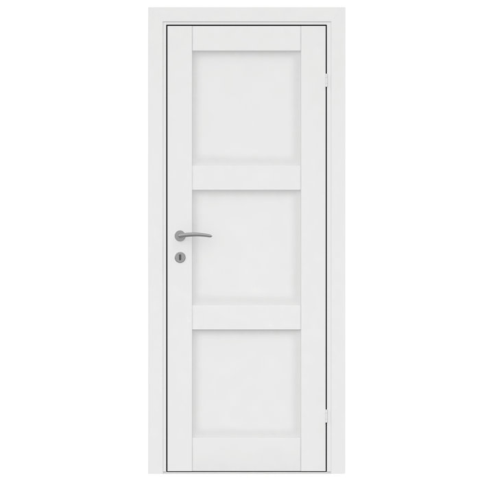 Dør Fashion 3 hvidmalet 62,5 x 204 cm